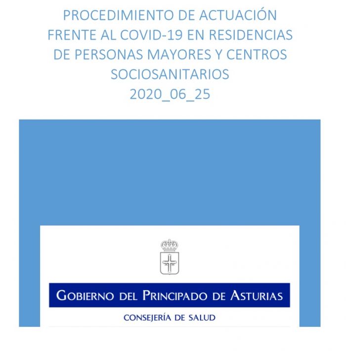 Procedimiento de actuación frente al COVID-19 en residencias de personas mayores y centros sociosanitarios