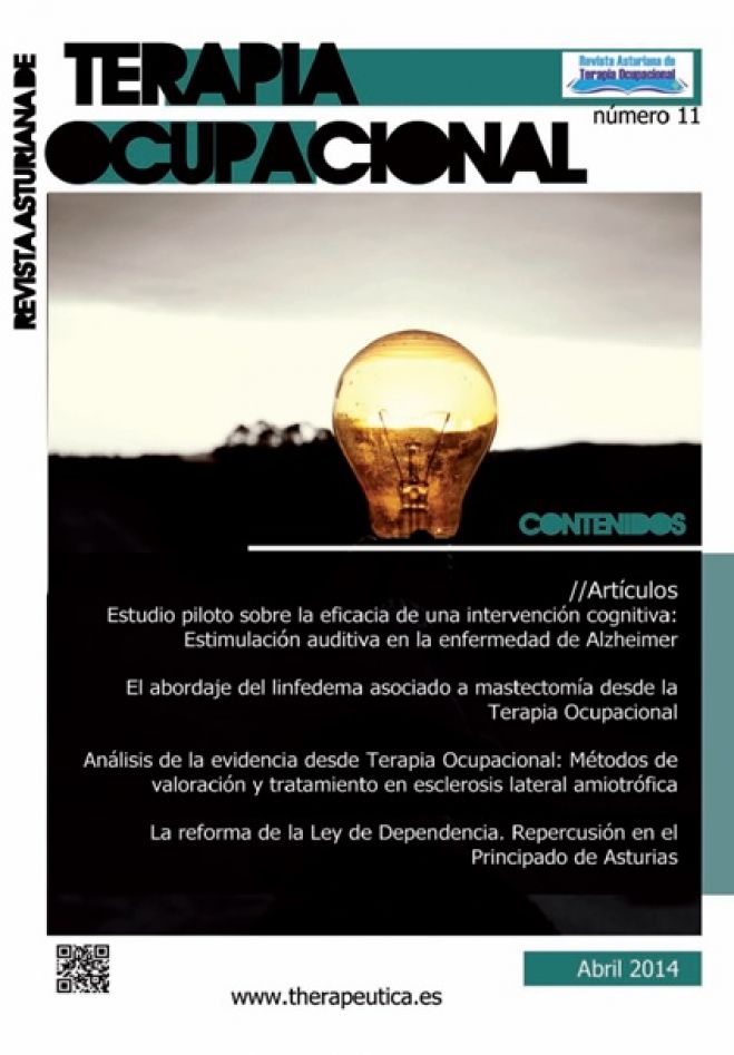 PRÓXIMAMENTE NÚMERO 11 DE LA REVISTA ASTURIANA DE TERAPIA OCUPACIONAL